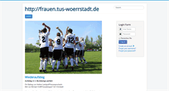 Desktop Screenshot of frauen.tus-woerrstadt.de